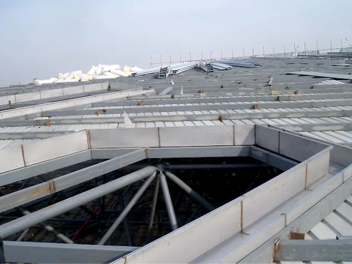 深圳安吉县体育馆网架